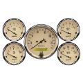 Picture of Autometer Antique Beige 5-Gauge Kit 3-1-8in Electrical Speedometer 190KPH