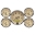 Picture of Autometer Antique Beige 5-Gauge Kit 3-1-8in Electrical Speedometer 190KPH