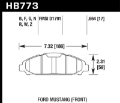 Picture of Hawk 15-17 Ford Mustang Performance Ceramic Front Brake Pads