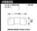 Picture of Hawk 15-17 Ford Mustang Brembo Package HPS 5-0 Front Brake Pads