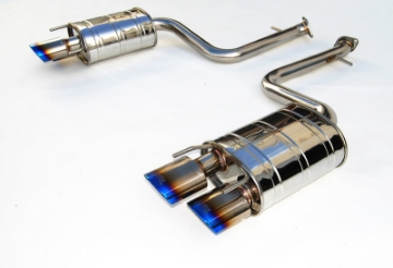 Picture of Invidia 15+ Lexus RC350-200T Titanium Quad Rolled Tip Axel-Back Exhaust