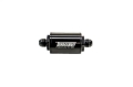 Picture of Turbosmart FPR Billet Inline Fuel Filter 1-75in OD 3-825in Length AN-6 Male Inlet - Black