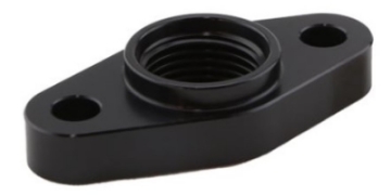 Picture of Turbosmart Billet Turbo Drain Adapter w- Silicon O-Ring 52mm Mounting Holes - T3-T4 Style Fit