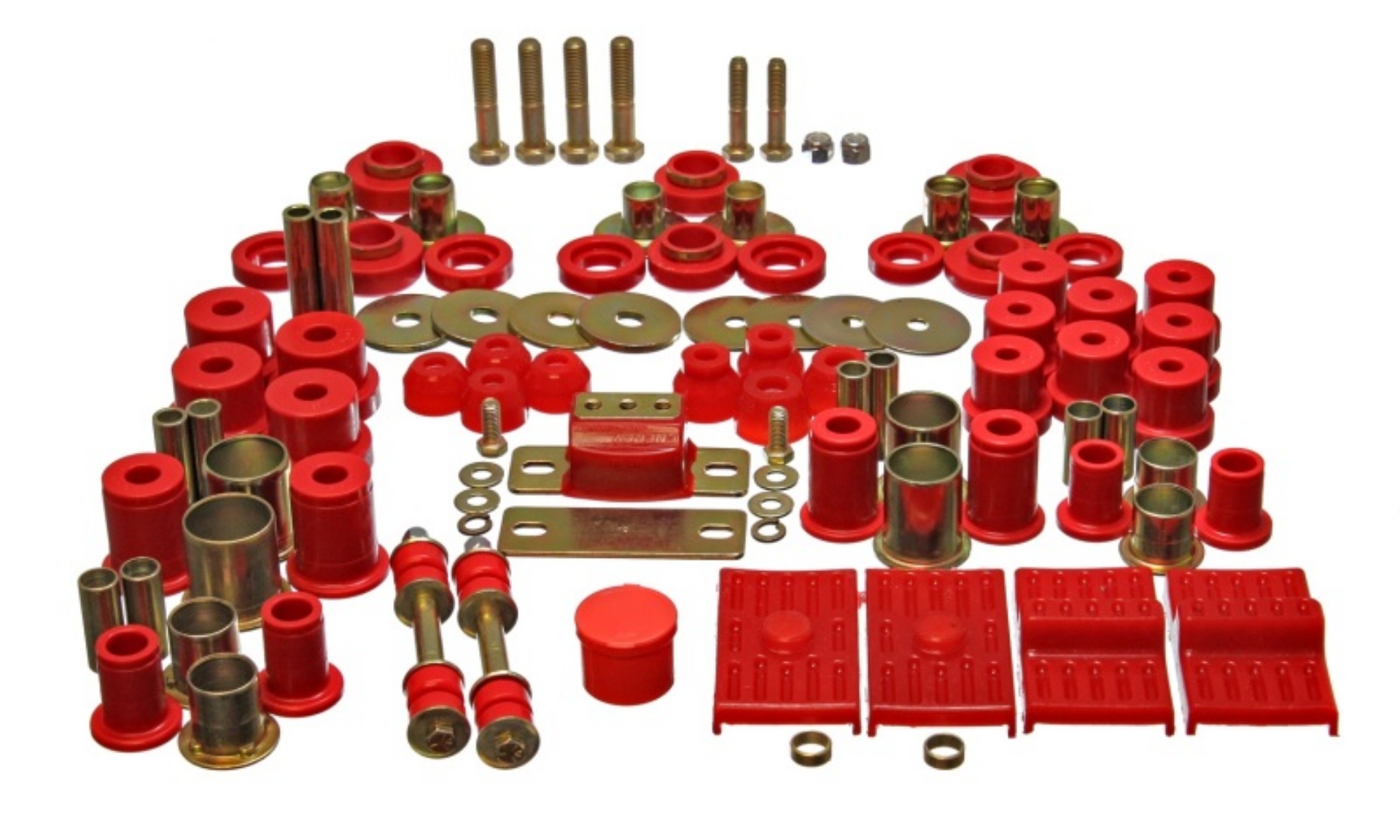 Picture of Energy Suspension 67-69 Chevrolet Camaro w-multi leaf springs Red Hyper-flex Master Bushing Set