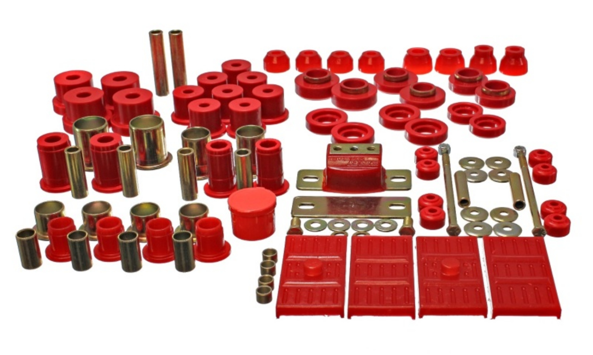 Picture of Energy Suspension 67-69 Chevrolet Camaro w-mono leaf springs Red Hyper-flex Master Bushing Set