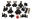 Picture of Energy Suspension 84-95 Chevrolet Corvette Black Hyper-flex Master Bushing Set