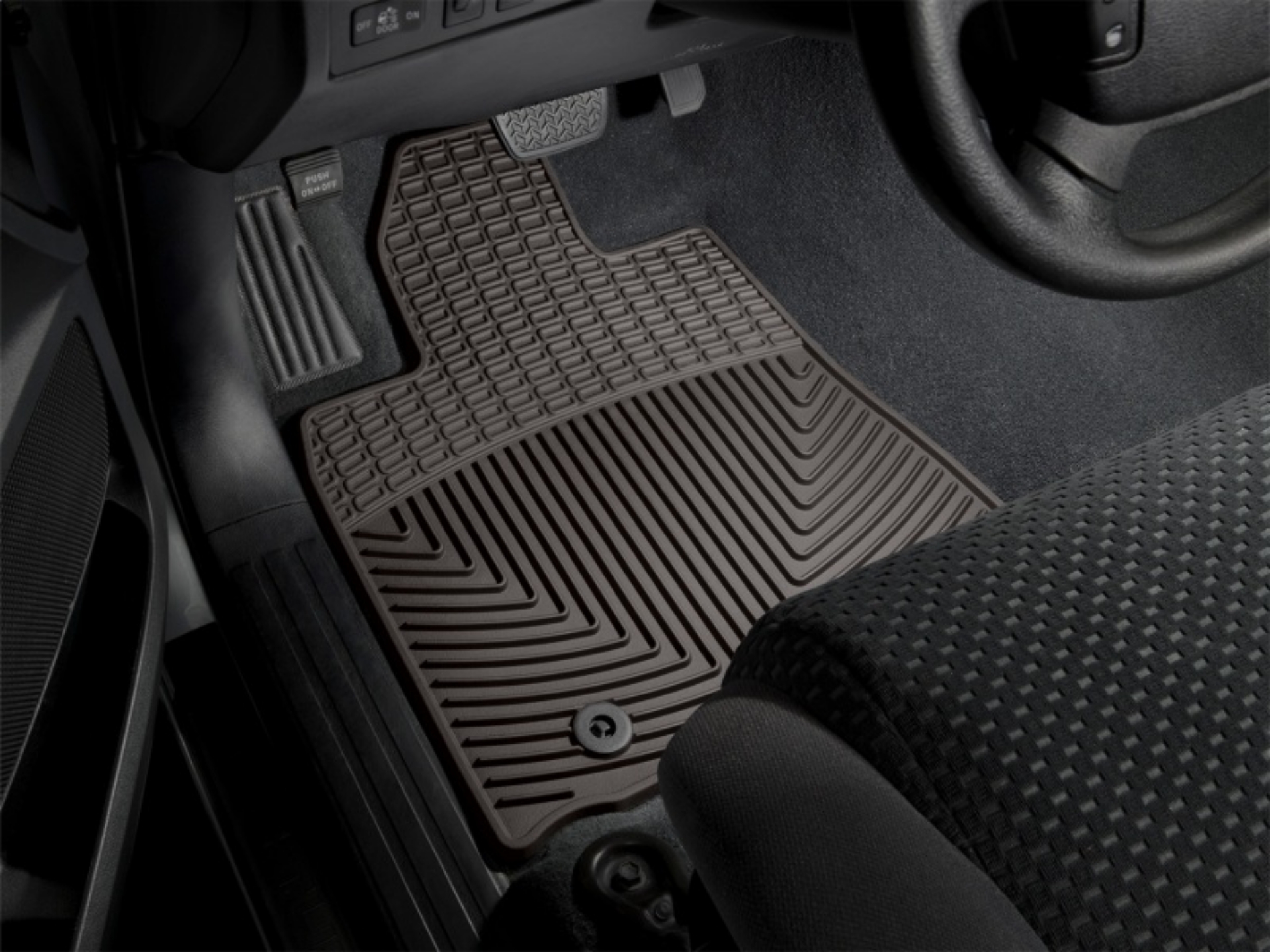 Picture of WeatherTech 2012-2015 Toyota Sequoia Front Rubber Mats - Cocoa