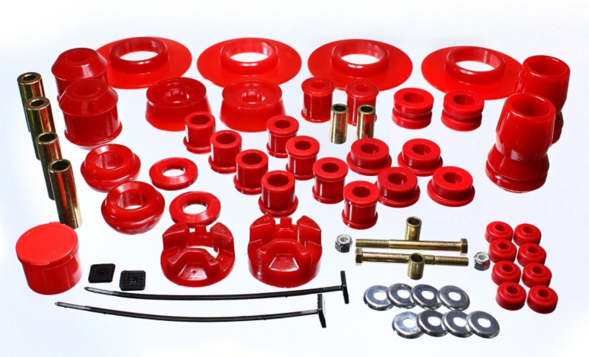 Picture of Energy Suspension 01-05 Chrysler PT Cruiser FWD Red Hyper-flex Master Bushing Set