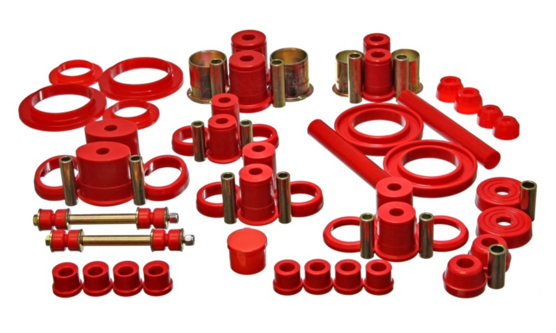 Picture of Energy Suspension 94-98 Ford Mustang Red Hyper-flex Master Bushing Set