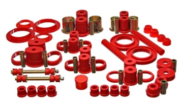 Picture of Energy Suspension 94-98 Ford Mustang Red Hyper-flex Master Bushing Set