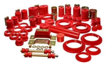 Picture of Energy Suspension 94-95 Ford Mustang Red Hyper-flex Master Bushing Set w- V-8