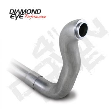 Picture of Diamond Eye Downpipe 4in TB Single AL DODGE 5-9L 2500-3500 89-93 4X4 ONLY