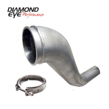 Picture of Diamond Eye KIT 4in Downpipe HX40 TURBO-DIRECT FLANGE W- V-Band CLAMP AL DODGE 94-02