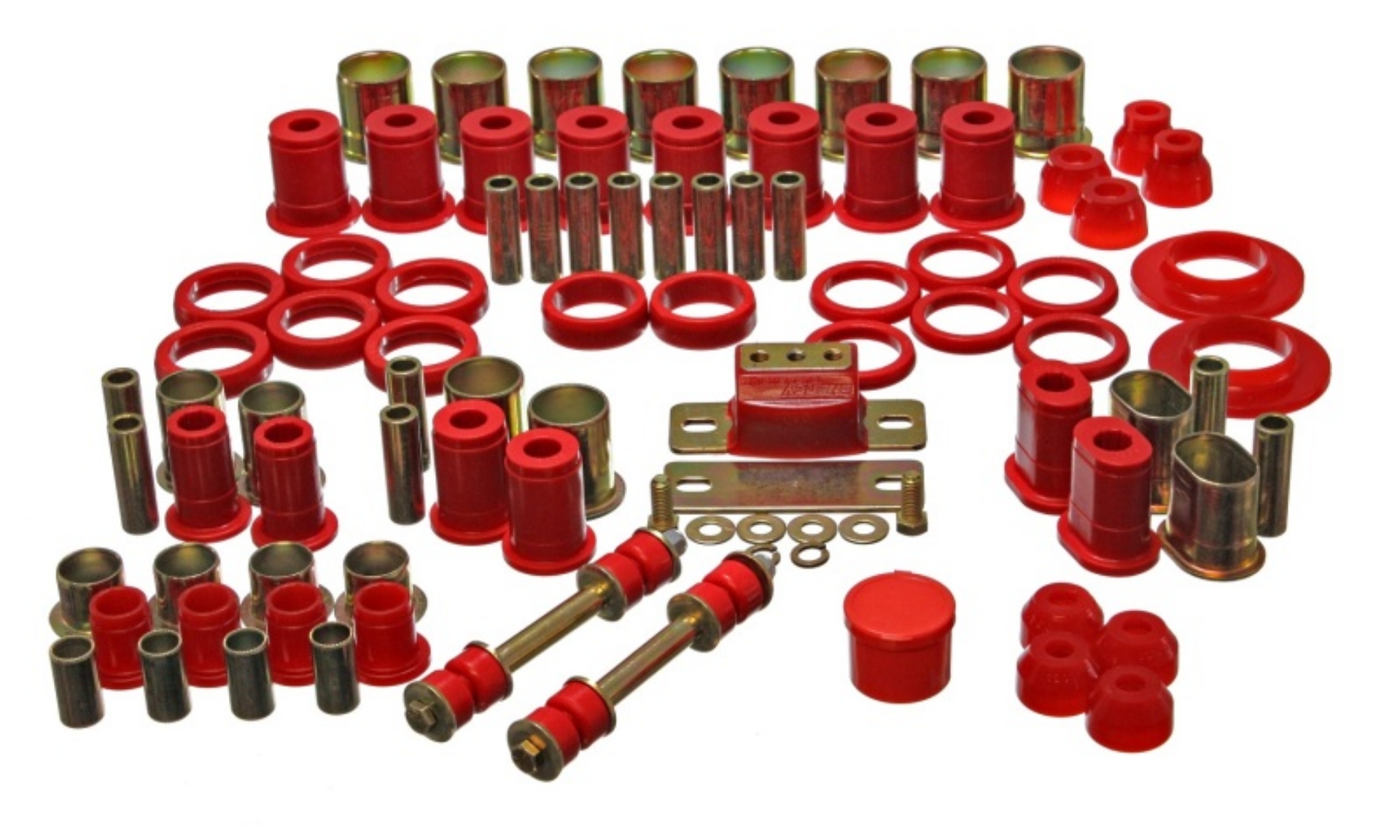 Picture of Energy Suspension 66-72 Oldsmobile Cutlass-442-F-85-Europa Red Hyper-flex Master Bushing Set
