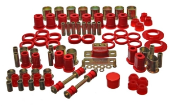 Picture of Energy Suspension 66-72 Oldsmobile Cutlass-442-F-85-Europa Red Hyper-flex Master Bushing Set
