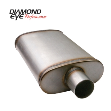 Picture of Diamond Eye Muffler 3-1-2in DL IN-SGL OUT 22in BODY 28in OVERALL OVAL