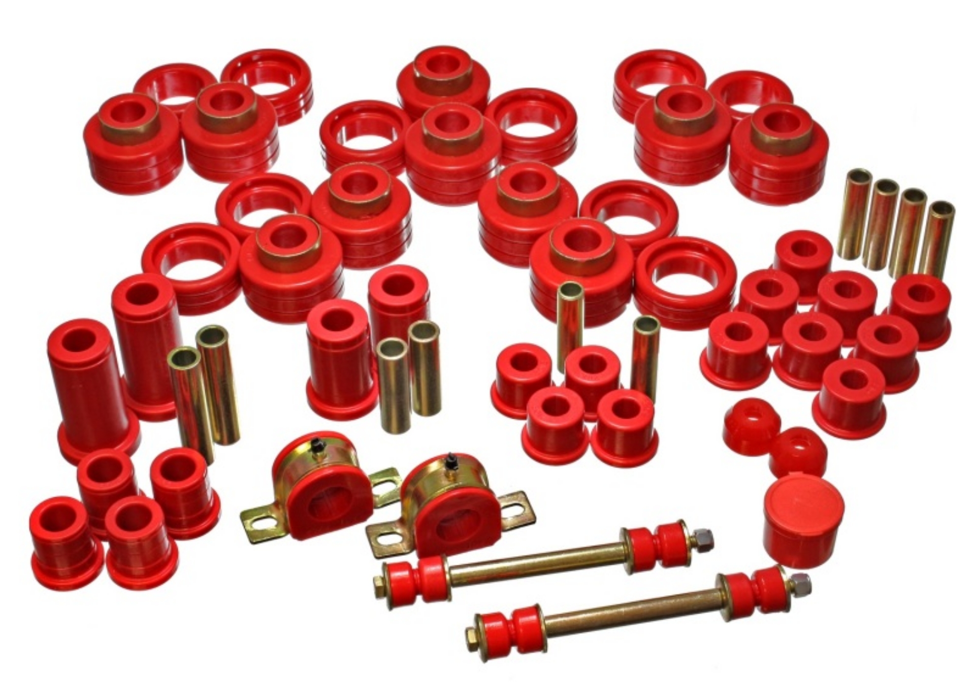 Picture of Energy Suspension 95-97 Chevy Tahoe - GMC Denali 4WD Red Hyper-flex Master Bushing Set