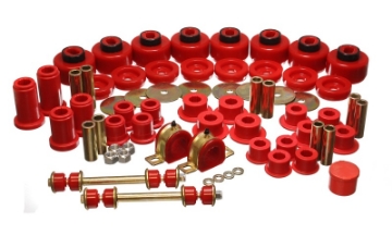 Picture of Energy Suspension 01-06 Chevy Silverado 4WD Red Hyper-flex Master Bushing Set