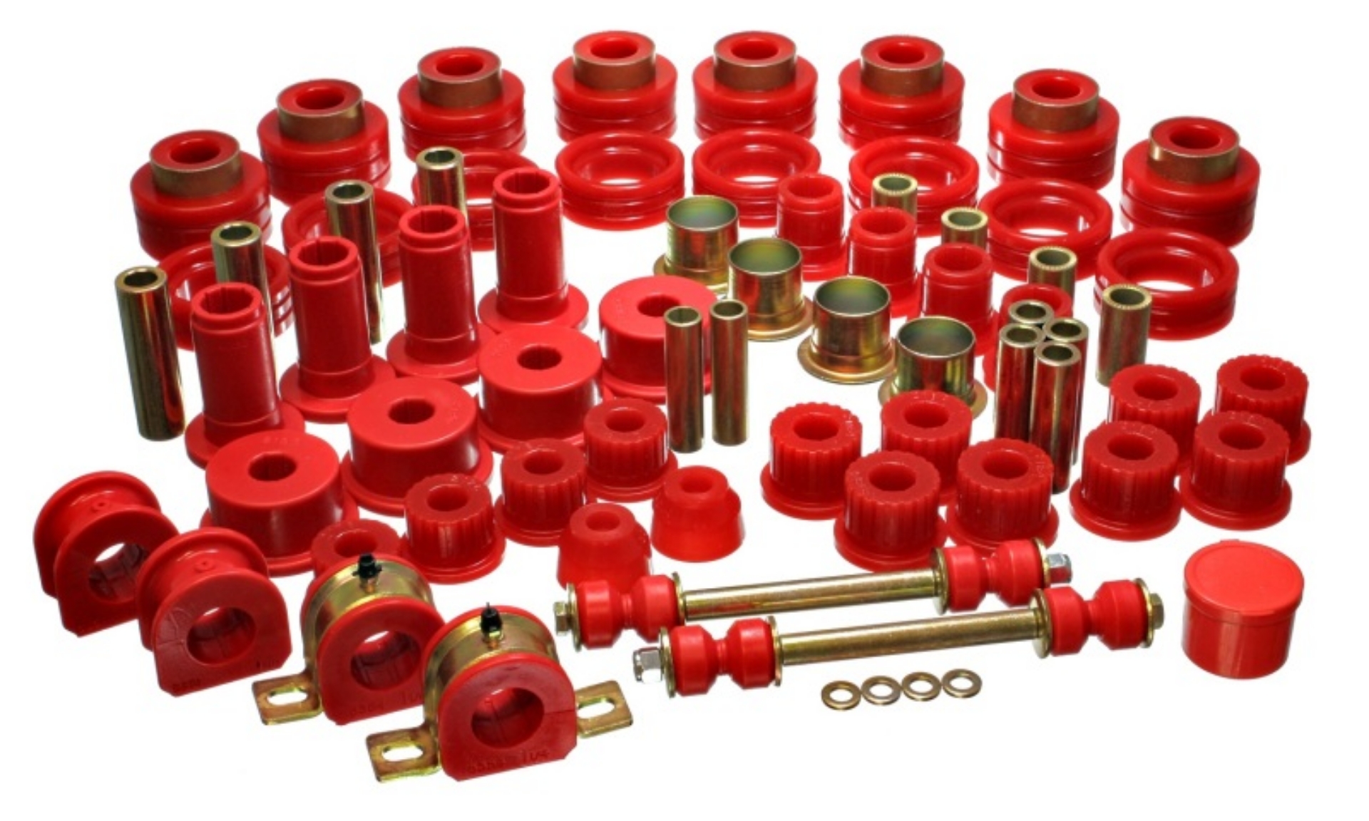 Picture of Energy Suspension 94-01 Dodge Ram 1500 2WD - 94-02 Ram 2500-3500 2WD Red Hyper-flex Master Bushing S