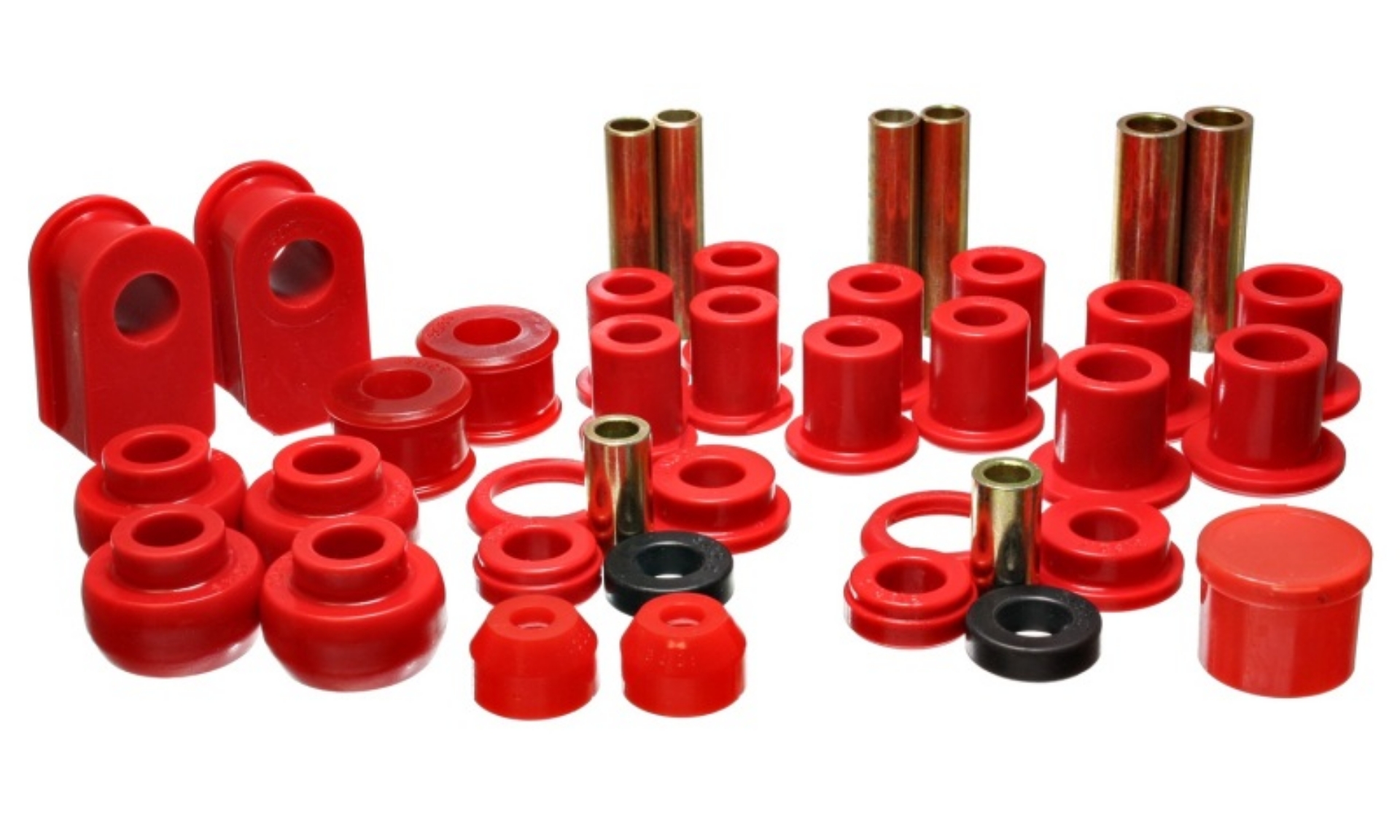 Picture of Energy Suspension 92-06 Ford E-250-E-350 Van 2WD Red Hyper-flex Master Bushing Set