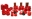 Picture of Energy Suspension 92-06 Ford E-250-E-350 Van 2WD Red Hyper-flex Master Bushing Set