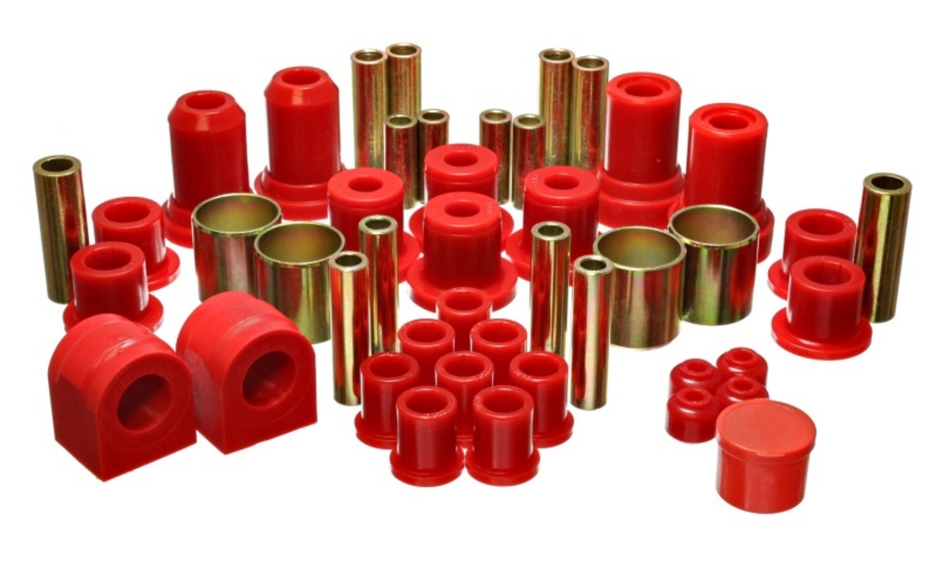 Picture of Energy Suspension 04-06 Ford F150 Pickup 2WD Red Hyper-flex Master Bushing Set