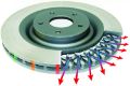 Picture of DBA 02-10 WRX - 13+ FR-S - 13+ BRZ Premium Front Slotted 5000 Series 2 Piece Rotor w- Black Hat
