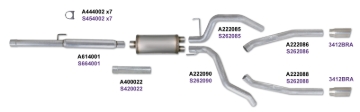 Picture of Diamond Eye KIT 3in Catback DUAL AL: DODGE 1500 2009-12 HEMI