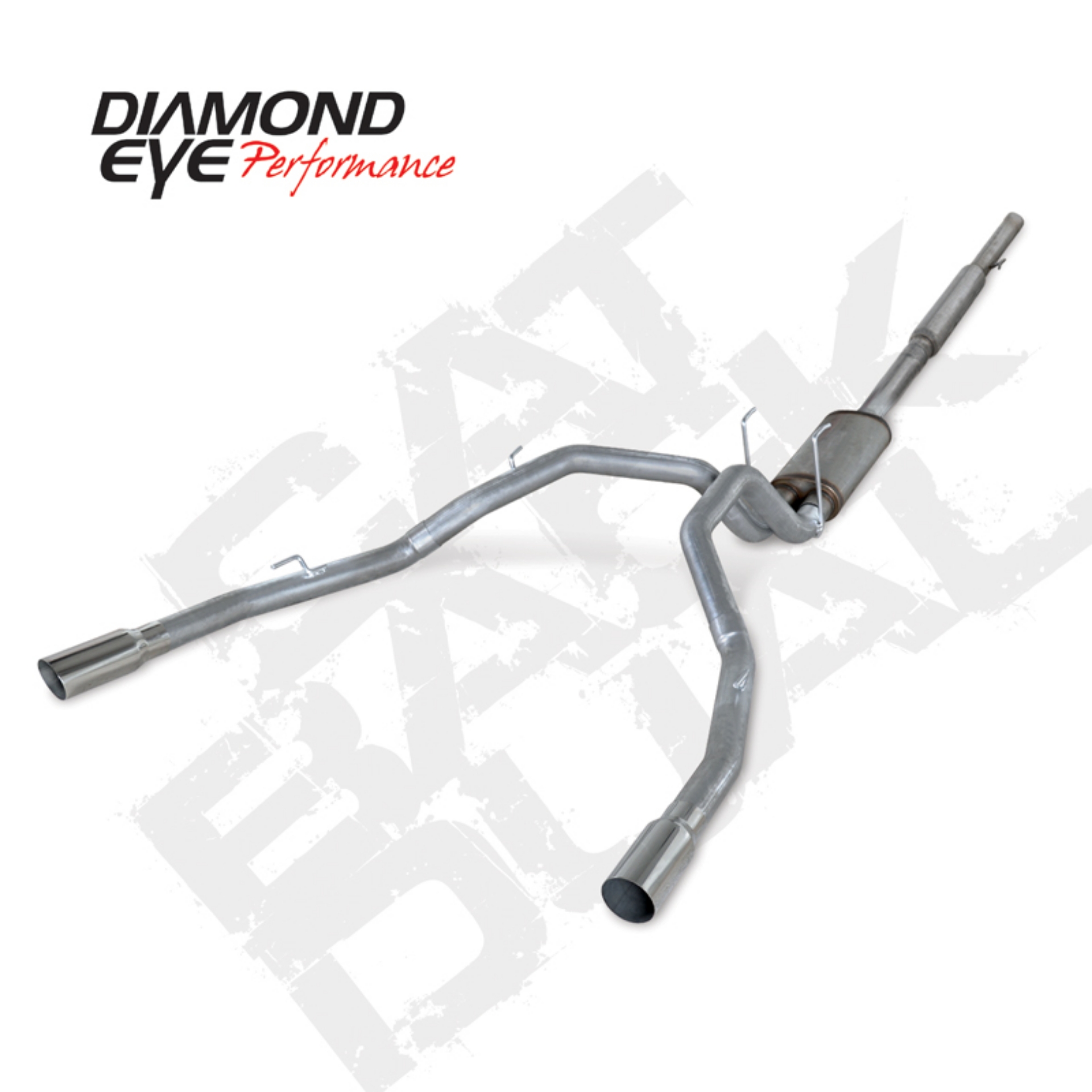 Picture of Diamond Eye KIT 3in Catback DUAL SS: DODGE 1500 2009-12 HEMI