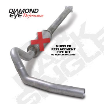 Picture of Diamond Eye KIT 4in Catback MFLR RPLCMENT PIPE Single AL: 01-05 CHEVY-GMC 6-6L 2500-3500