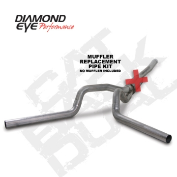Picture of Diamond Eye KIT 4in Catback MFLR RPLCMENT PIPE DUAL SS: 2006-2007-5 CHEVY-GMC 6-6L 2500-3500