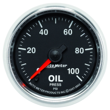Picture of Autometer GS Series 2-1-16in Oil Pressure Gauge 100PSI Electric Full Sweep