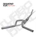 Picture of Diamond Eye KIT 4in Turbo Back DUAL AL: 94-02 DODGE CUMMINS 5-9L