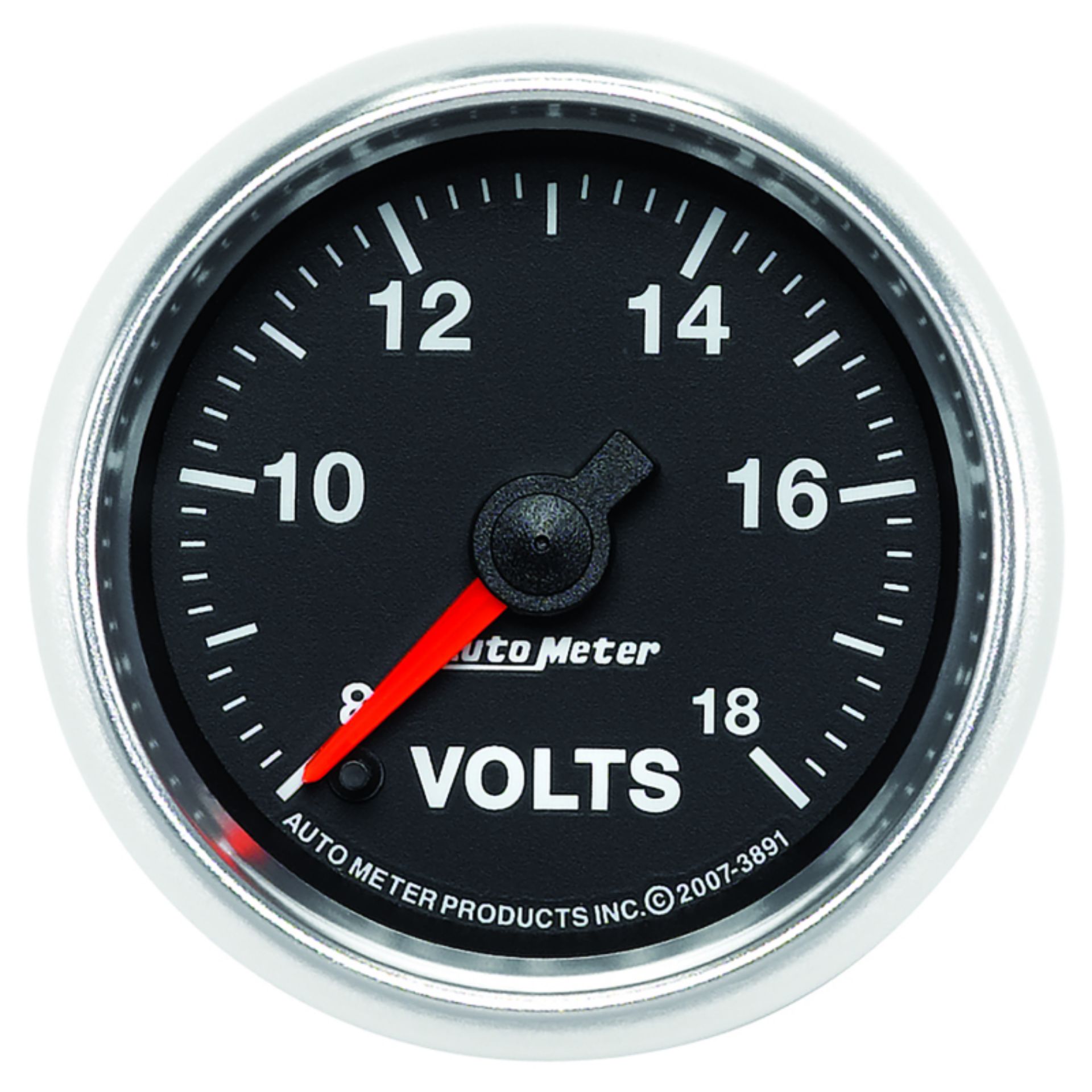 Picture of Autometer GS Series 2-1-16in Voltmeter 18V Electrical Gauge Full Sweep