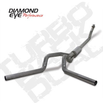Picture of Diamond Eye KIT 4in Turbo Back DUAL SS: 94-02 DODGE CUMMINS 5-9L