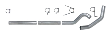 Picture of Diamond Eye KIT 4in Catback MFLR RPLCMENT PIPE Single SS: 2004-5-2007-5 DODGE CUMMINS 600