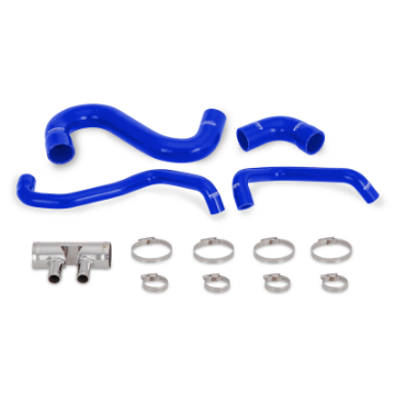 Picture of Mishimoto 2015+ Ford Mustang GT Silicone Lower Radiator Hose - Blue