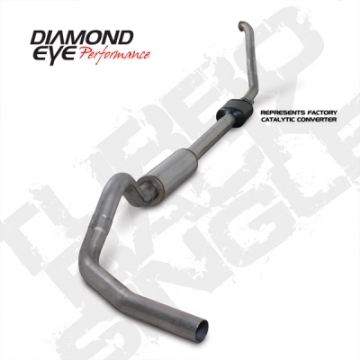Picture of Diamond Eye KIT 4in Turbo Back SGL SS: 94-97 FORD 7-3L F250-F350 PWRSTROKE NFS W- CARB EQUIV STDS