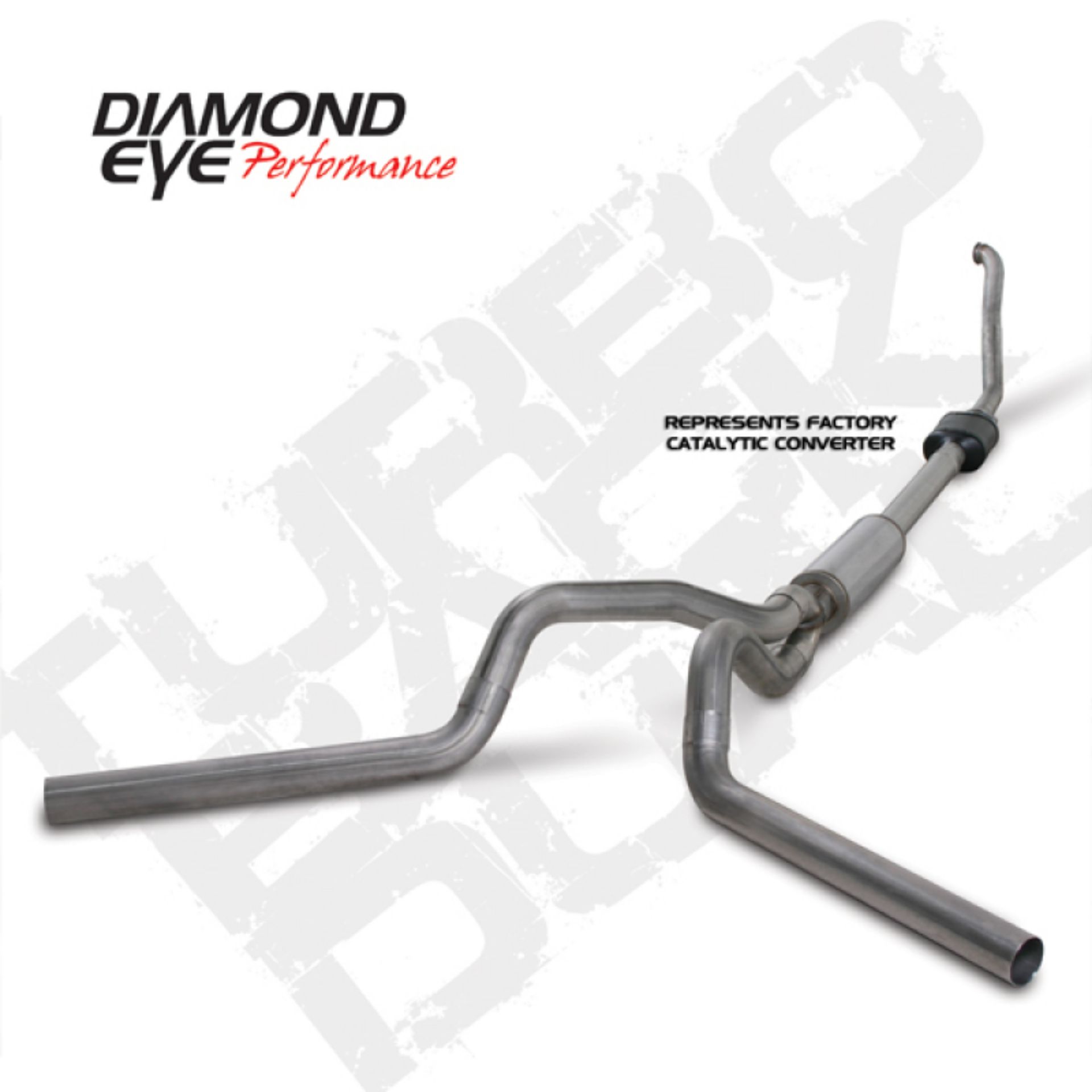 Picture of Diamond Eye KIT 4in Turbo Back DUAL SS: 94-97 FORD 7-3L F250-F350 PWRSTROKE NFS W- CARB EQUIV STDS