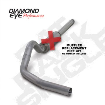 Picture of Diamond Eye KIT 4in Catback MFLR RPLCMENT PIPE Single AL: 94-97 FORD 7-3L F250-F350 PWRSTROKE