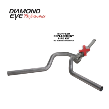 Picture of Diamond Eye KIT 4in Catback DUAL SS: 94-97 FORD 7-3L F250-F350 PWRSTROKE