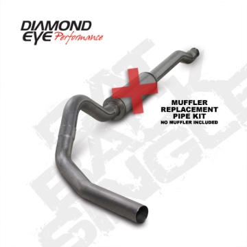 Picture of Diamond Eye KIT 4in Catback Single SS: 03-07 FORD 6-0L F250-F350