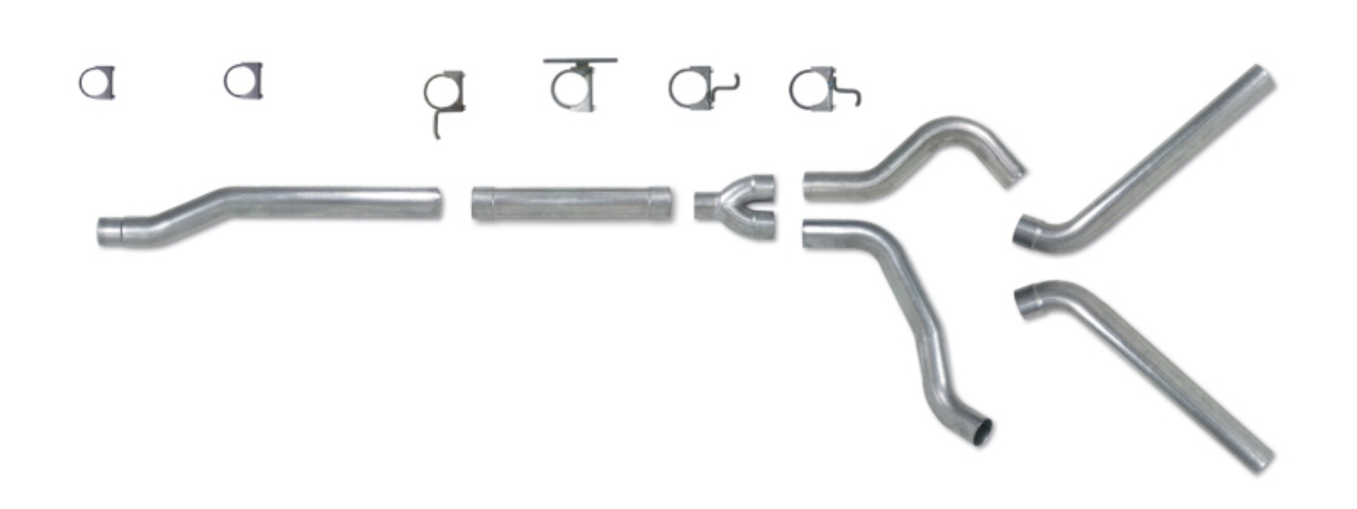 Picture of Diamond Eye KIT 4in Catback MFLR RPLCMENT PIPE DUAL SS: 03-07 FORD 6-0L F250-F350