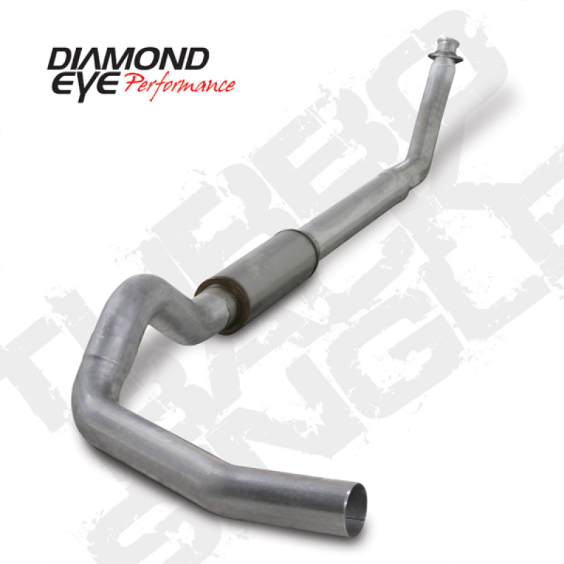 Picture of Diamond Eye KIT 5in Turbo Back SGL AL: 94-02 DODGE CUMMINS 5-9L