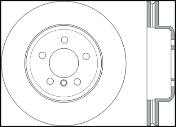 Picture of StopTech 2011-2013 BMW 535i - 2012-2016 BMW 640i Slotted & Drilled Front Left Brake Rotor