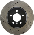 Picture of StopTech 2011-2013 BMW 535i - 2012-2016 BMW 640i Slotted & Drilled Front Right Brake Rotor