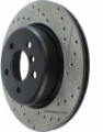Picture of StopTech 2011-2013 BMW 535i - 2012-2016 BMW 640i Slotted & Drilled Rear Left Brake Rotor
