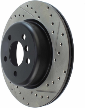 Picture of StopTech 2011-2013 BMW 535i - 2012-2016 BMW 640i Slotted & Drilled Rear Left Brake Rotor