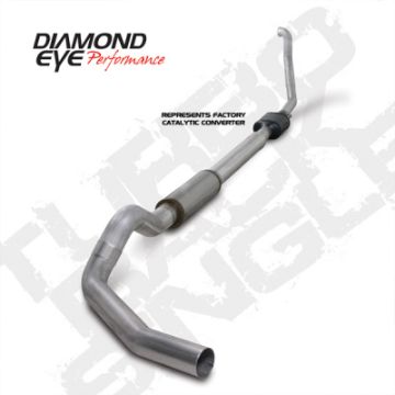 Picture of Diamond Eye KIT 5in Turbo Back SGL AL: 94-97 FORD 7-3L F250-F350 PWRSTROKE NFS W- CARB EQUIV STDS