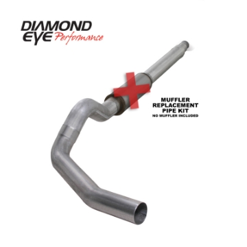 Picture of Diamond Eye KIT 5in Catback MFLR RPLCMENT PIPE Single AL: 94-97 FORD 7-3L F250-F350 PWRSTROKE